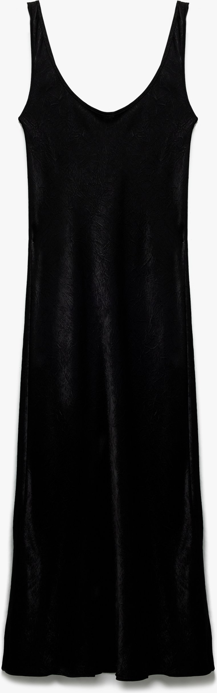 Koton KLEIDER Langes Slim-Fit-Satenkleid