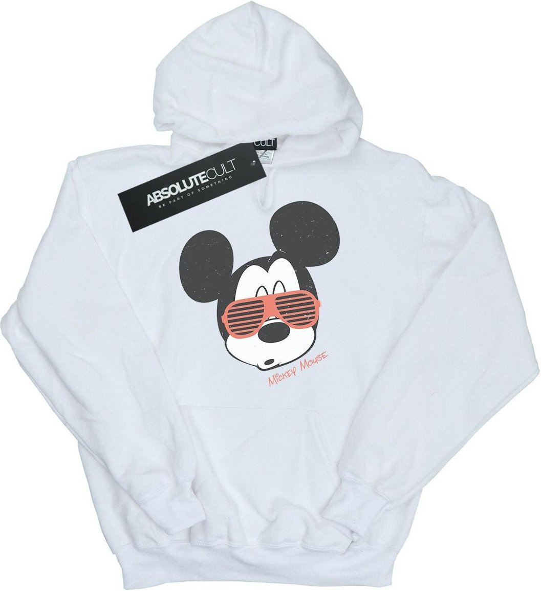 Disney - "Mickey Mouse Sunglasses" Kapuzenpullover für Damen (Weiß)