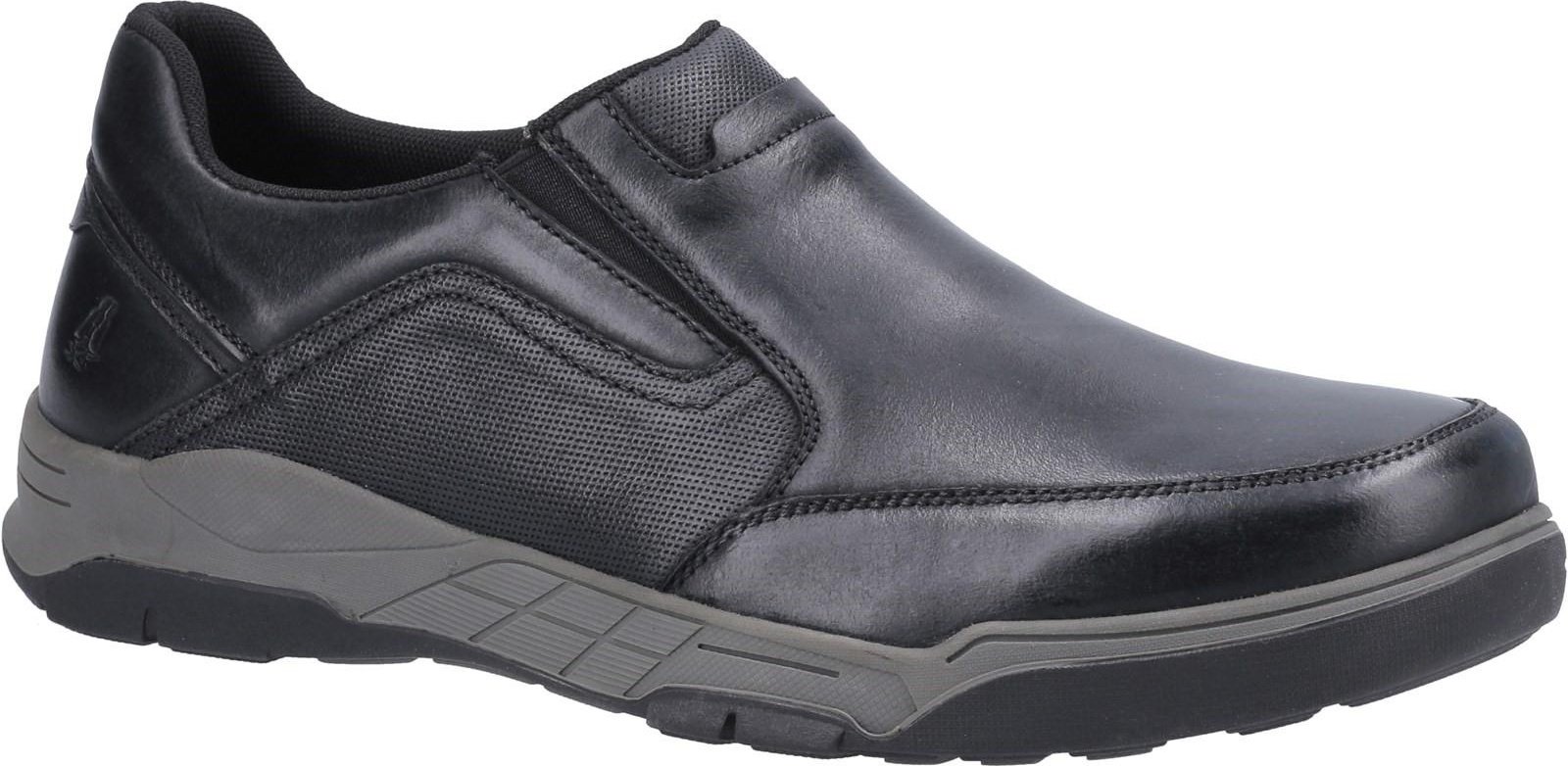 Thumbnail - Hush Puppies Herren Fletcher Lederschuhe (Schwarz)