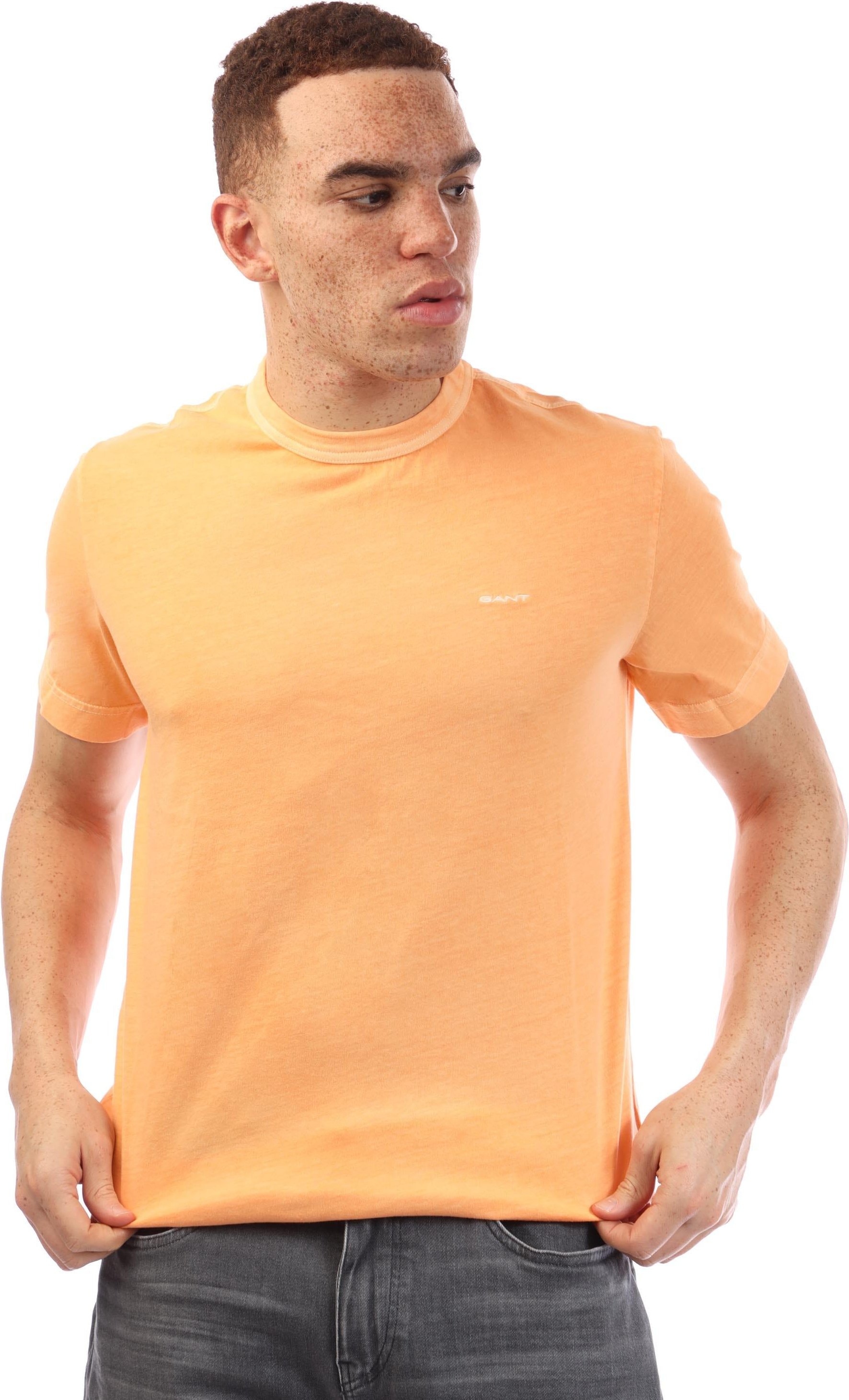Gant - T-Shirt für Herren, Sonne Verblasst (Orange)