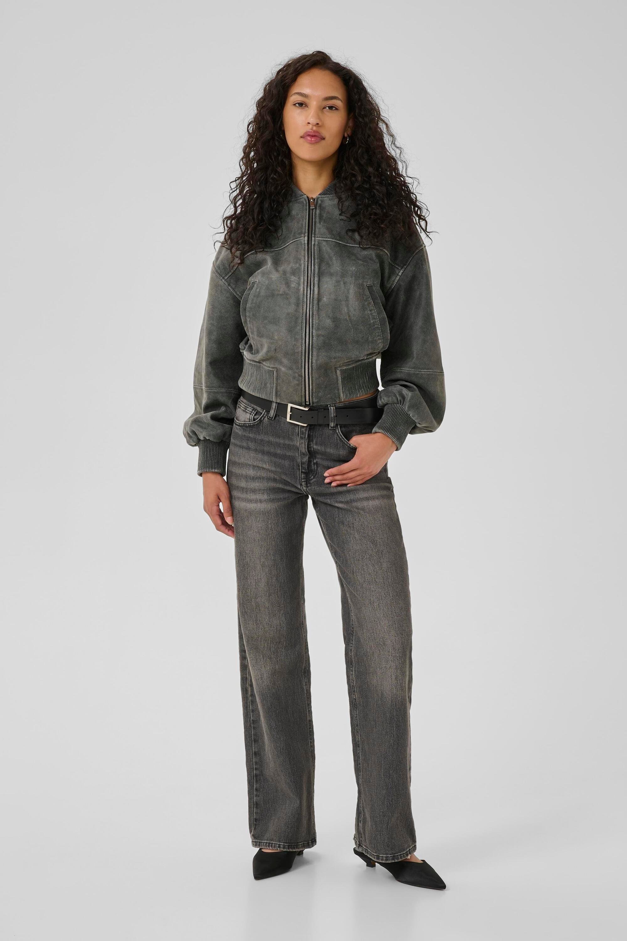 Lederjacke MattyMW Loose fit dark grey