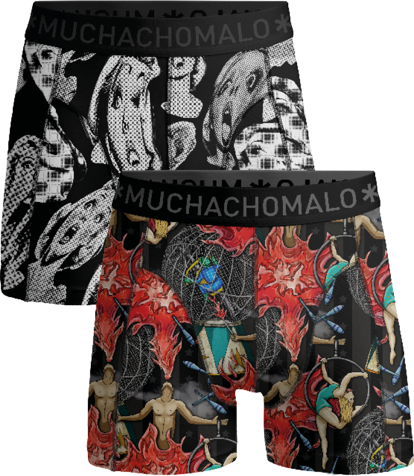 Muchachomalo Herren Boxer Shorts - 2er Pack - Herren Unterwäsche