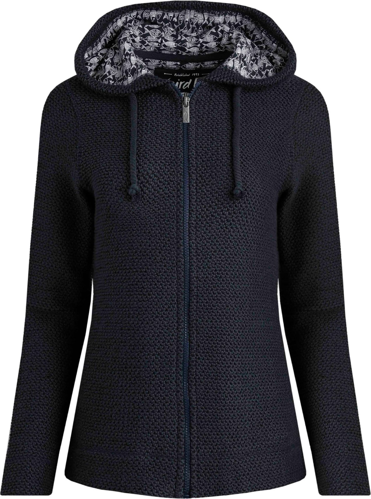 Weird Fish - "Chicoa" Hoodie mit durchgehendem Reißverschluss für Damen (Marineblau)