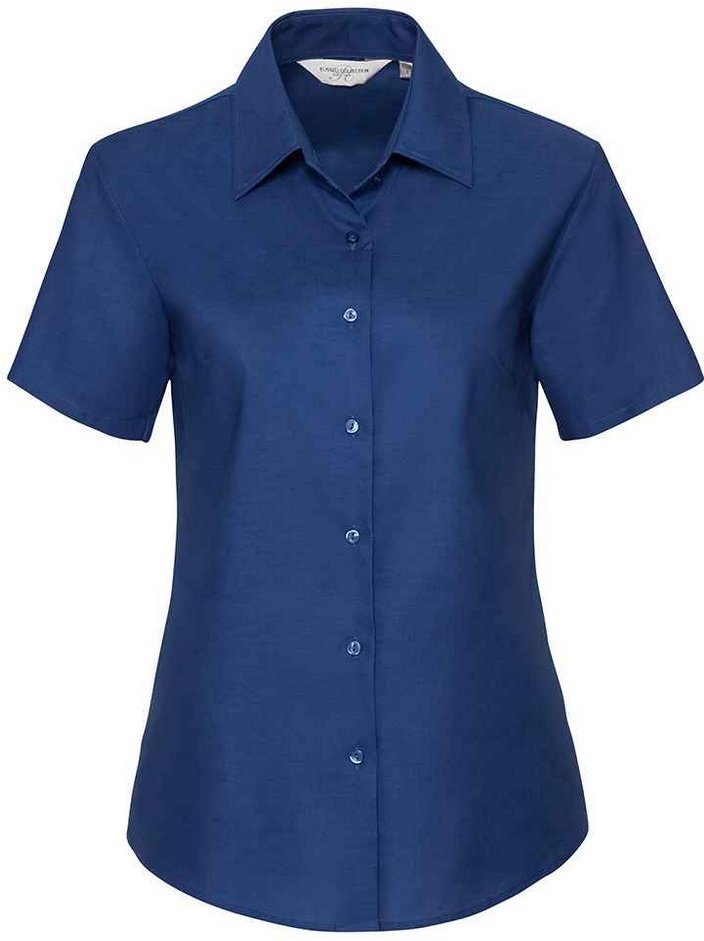 Russell Collection - Hemd für Damen kurzärmlig (Kräftiges Königsblau)