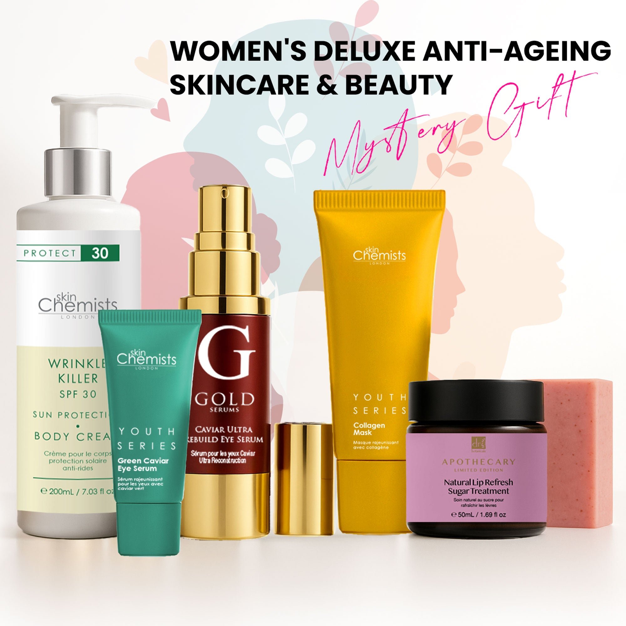 Damen Deluxe Anti-Aging Hautpflege & Schönheits-Mystery-Geschenkbox