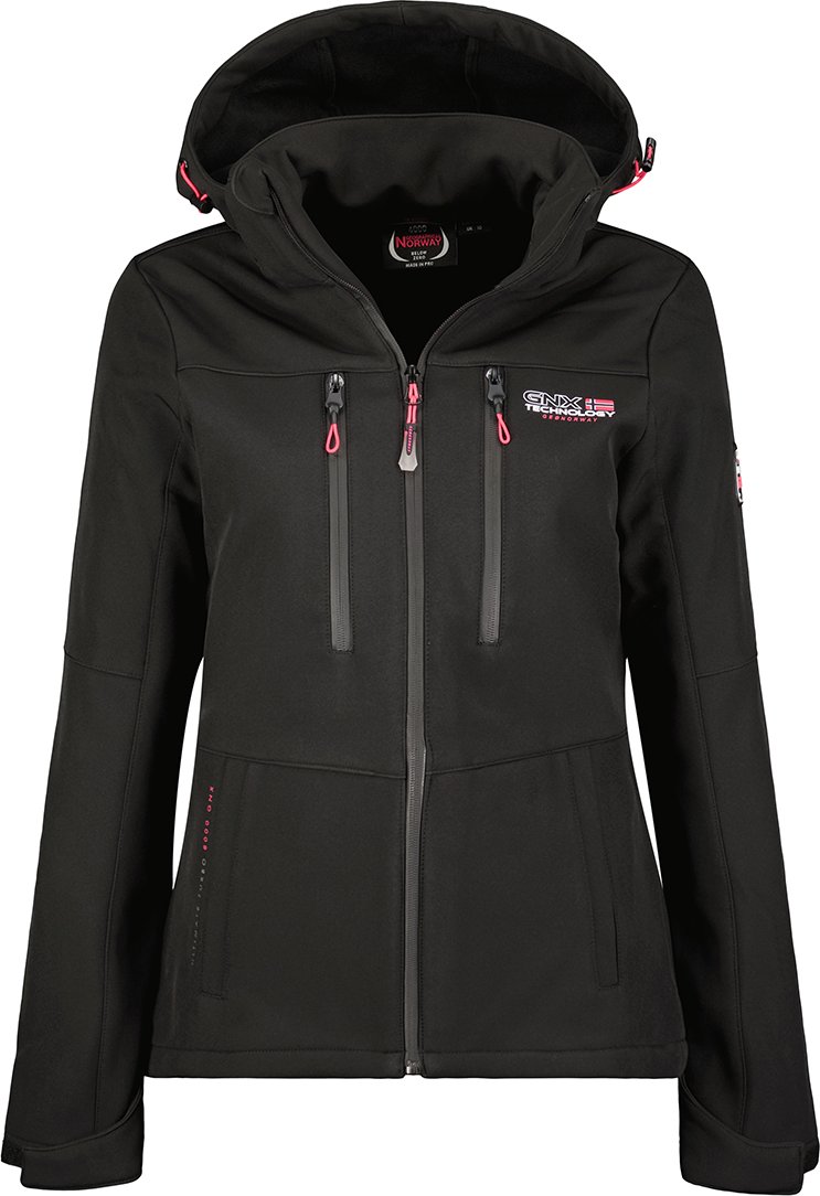 Geografische Norwegen-Jacke für Damen. Die Jacke ist aus hochwertigem Polyester und Elastan gefertigt und hat ein warmes...