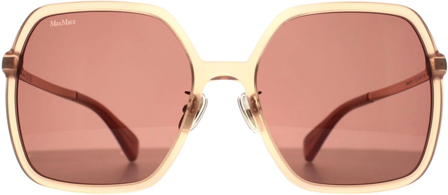 Max Mara Square Womens Glänzend Rosa Braun MM0059-D