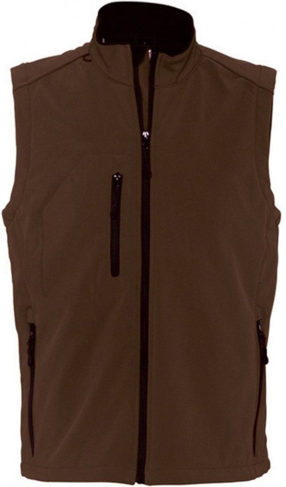 Thumbnail - SOLS Herren Rallye Soft Shell Bodywarmer Jacke (dunkle Schokolade)