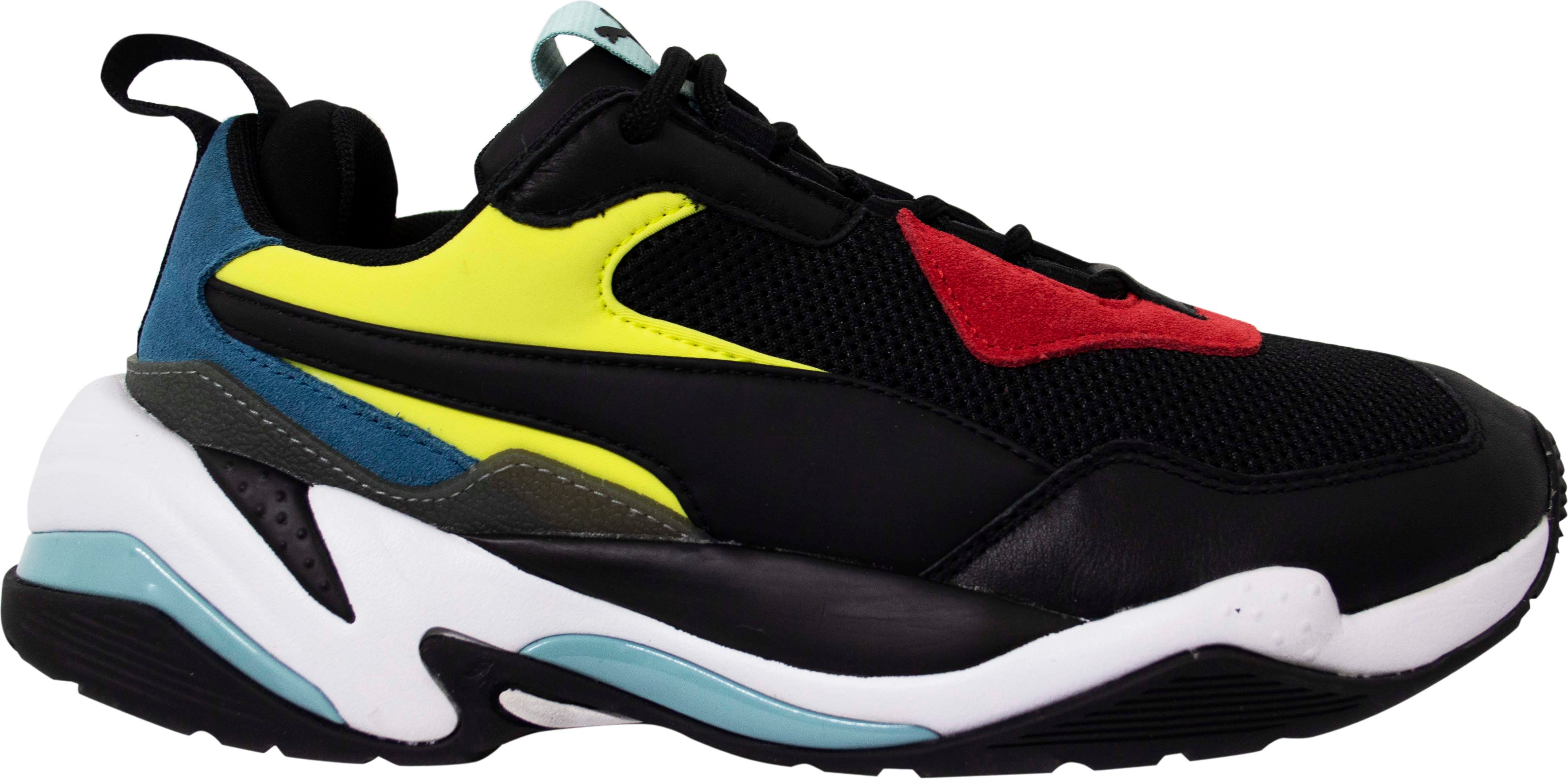 Puma Thunder Spectra Herren Black Leder Textile Schnürtrinker 367516 01