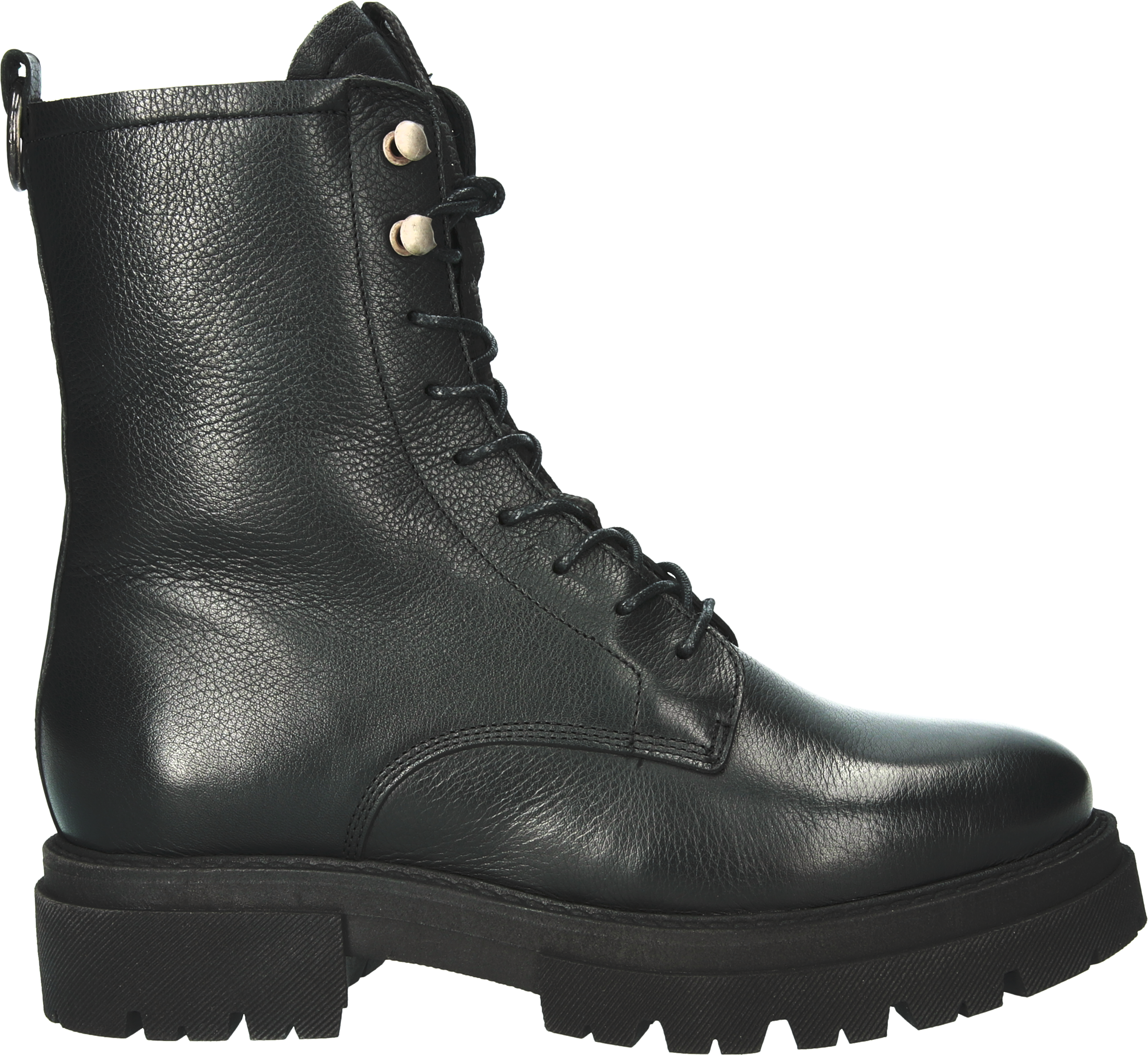 UL85 BLACK - LEATHER BOOT - FUR