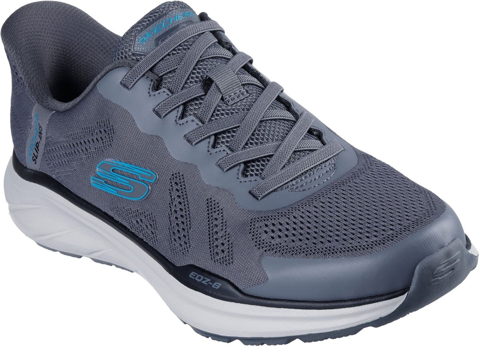 Thumbnail - Skechers Equalizer 6.0 Textil Herren Sneaker Grau/Blau