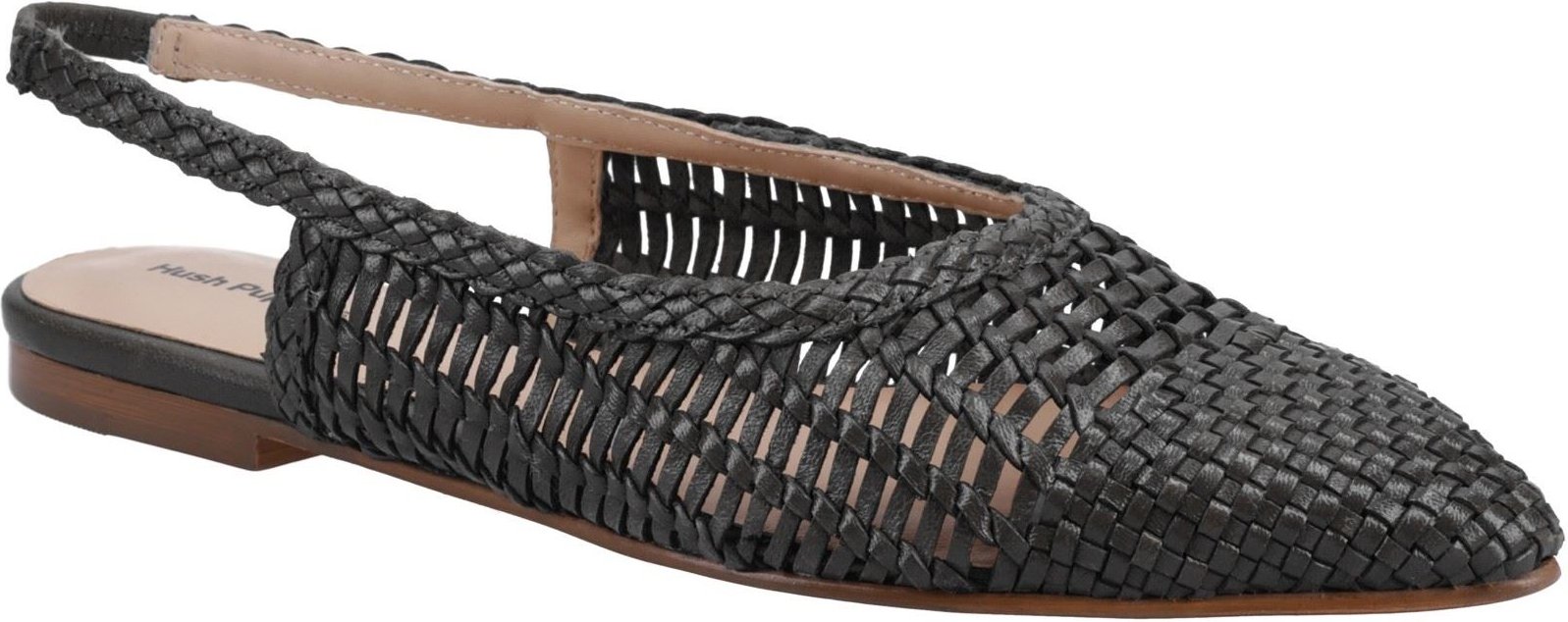 Thumbnail - Hush Puppies Dalia Geflochtene Leder Damen Schwarz Flats