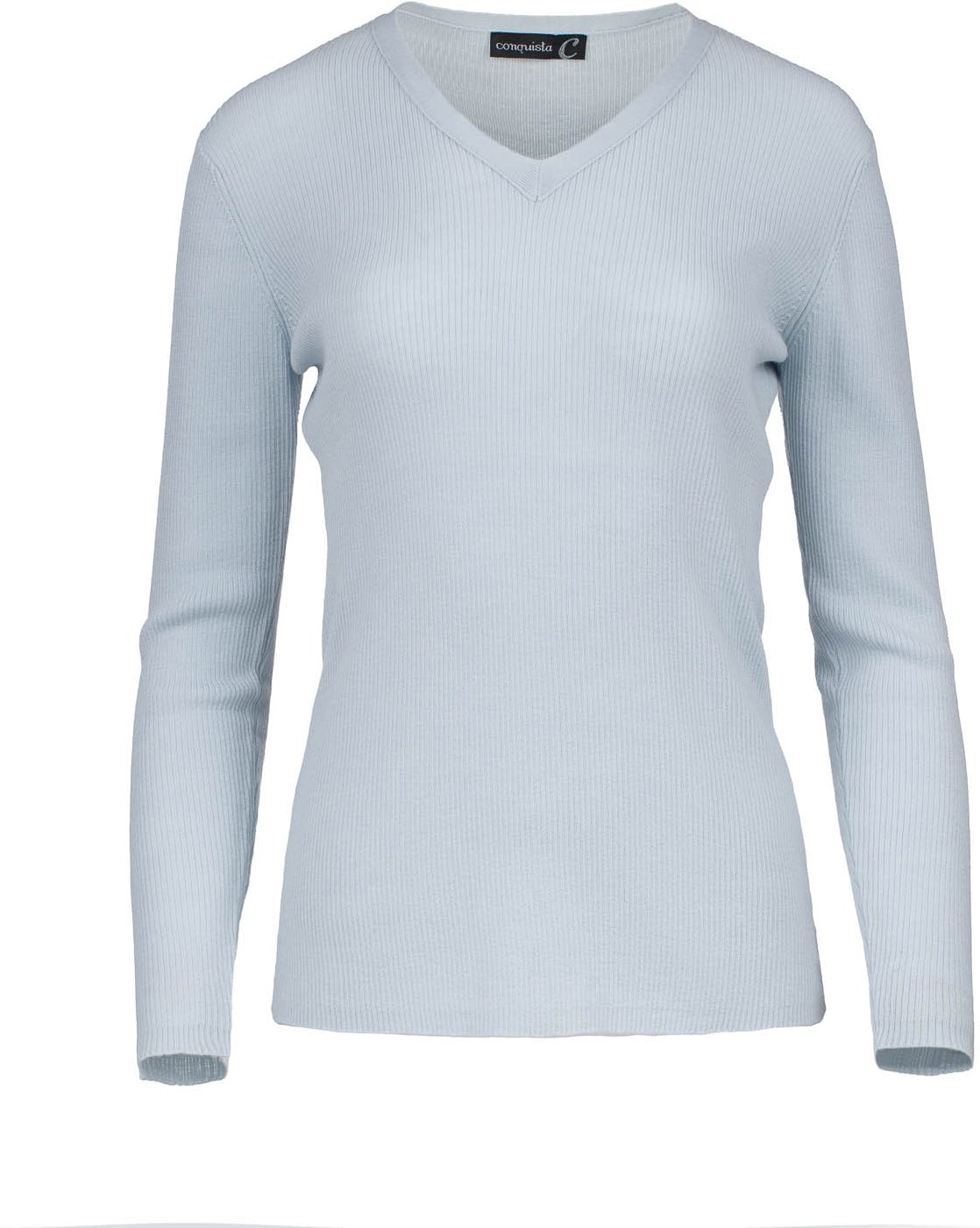 Tailliertes Oberteil aus Wollmischung mit V-Ausschnitt