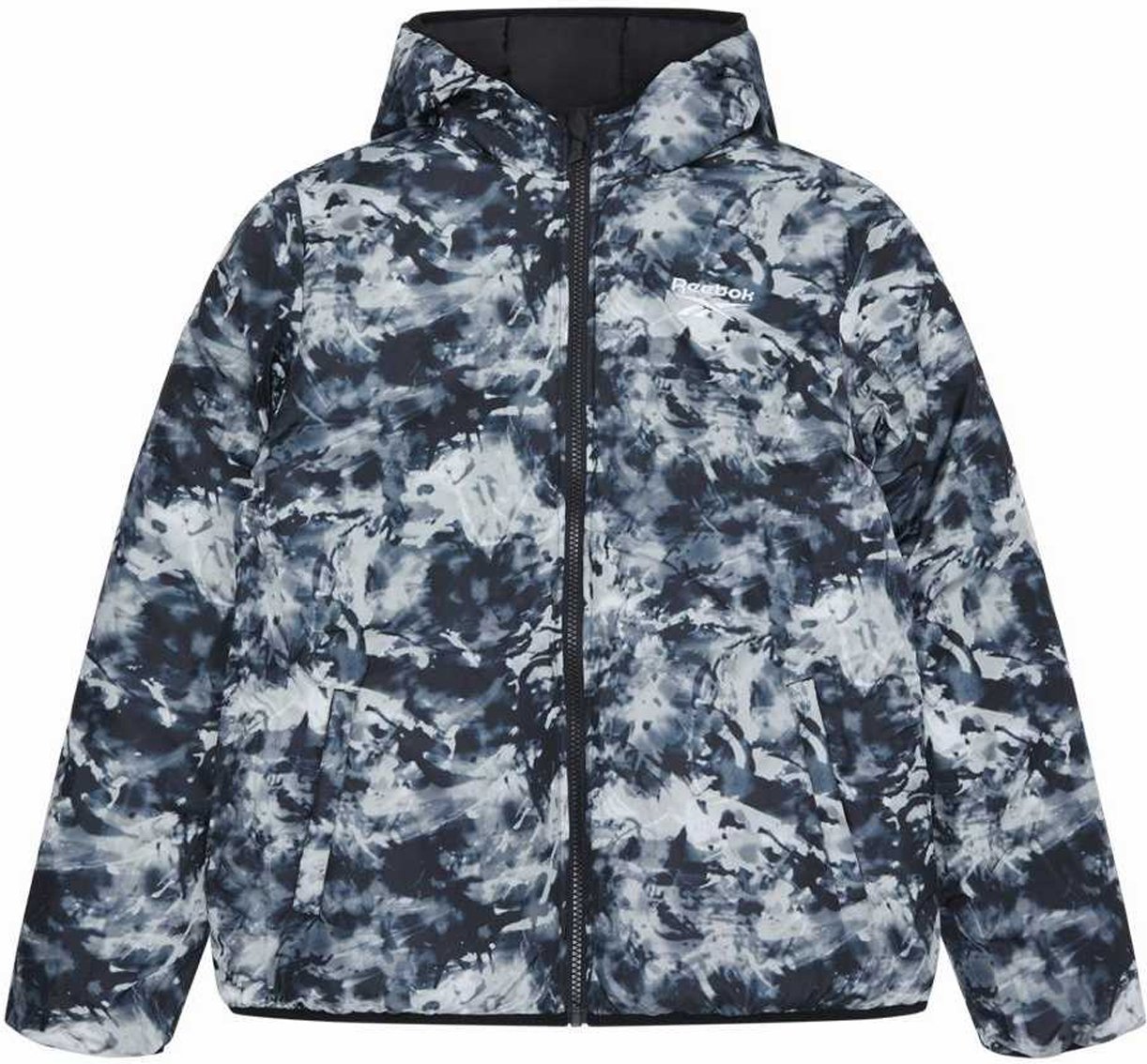 Reebok - "RB1501" Steppjacke für Herren, wendbar (Schwarz)