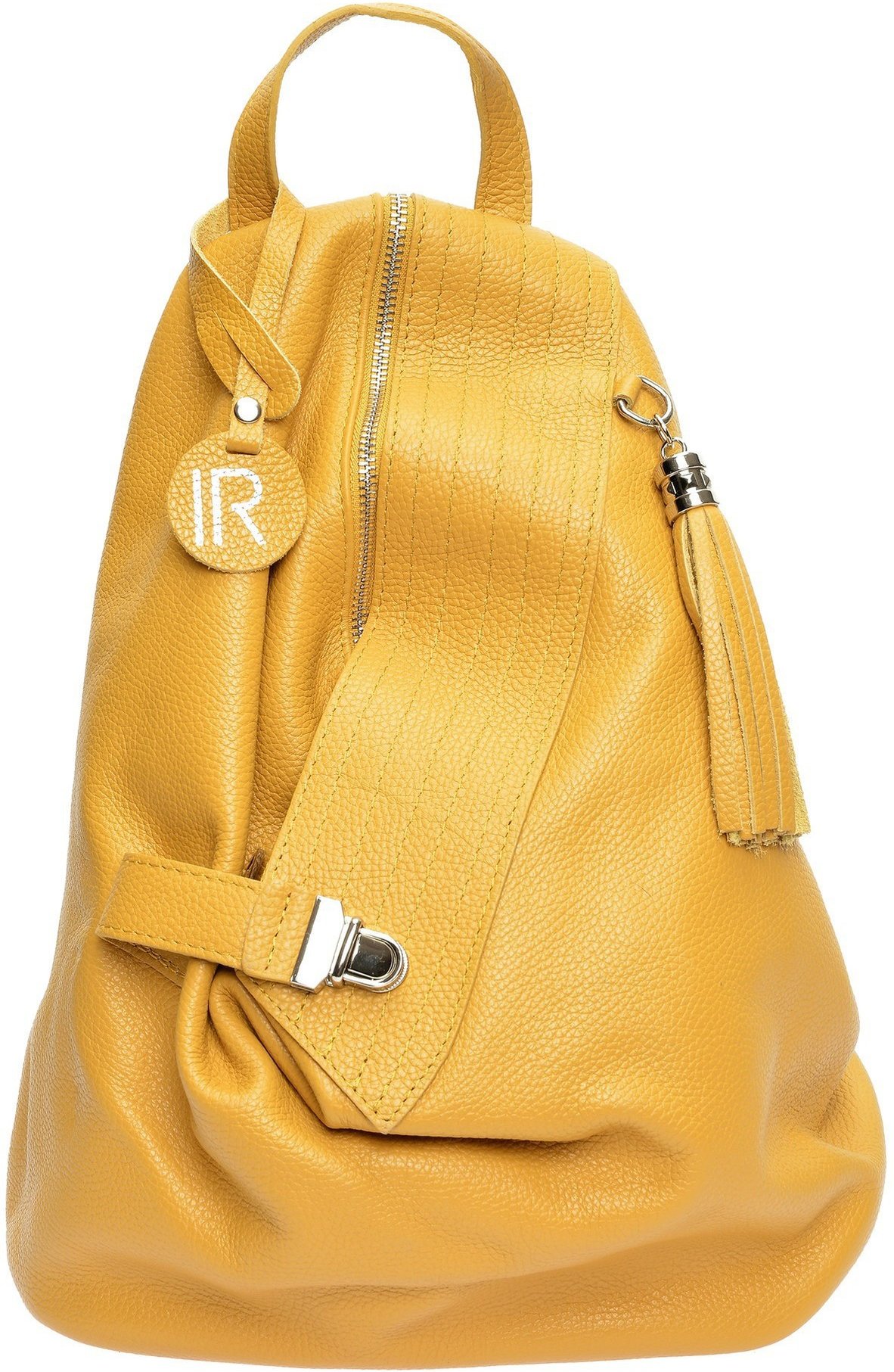 Isabella Rhea Senfgelbe Lederhandtasche