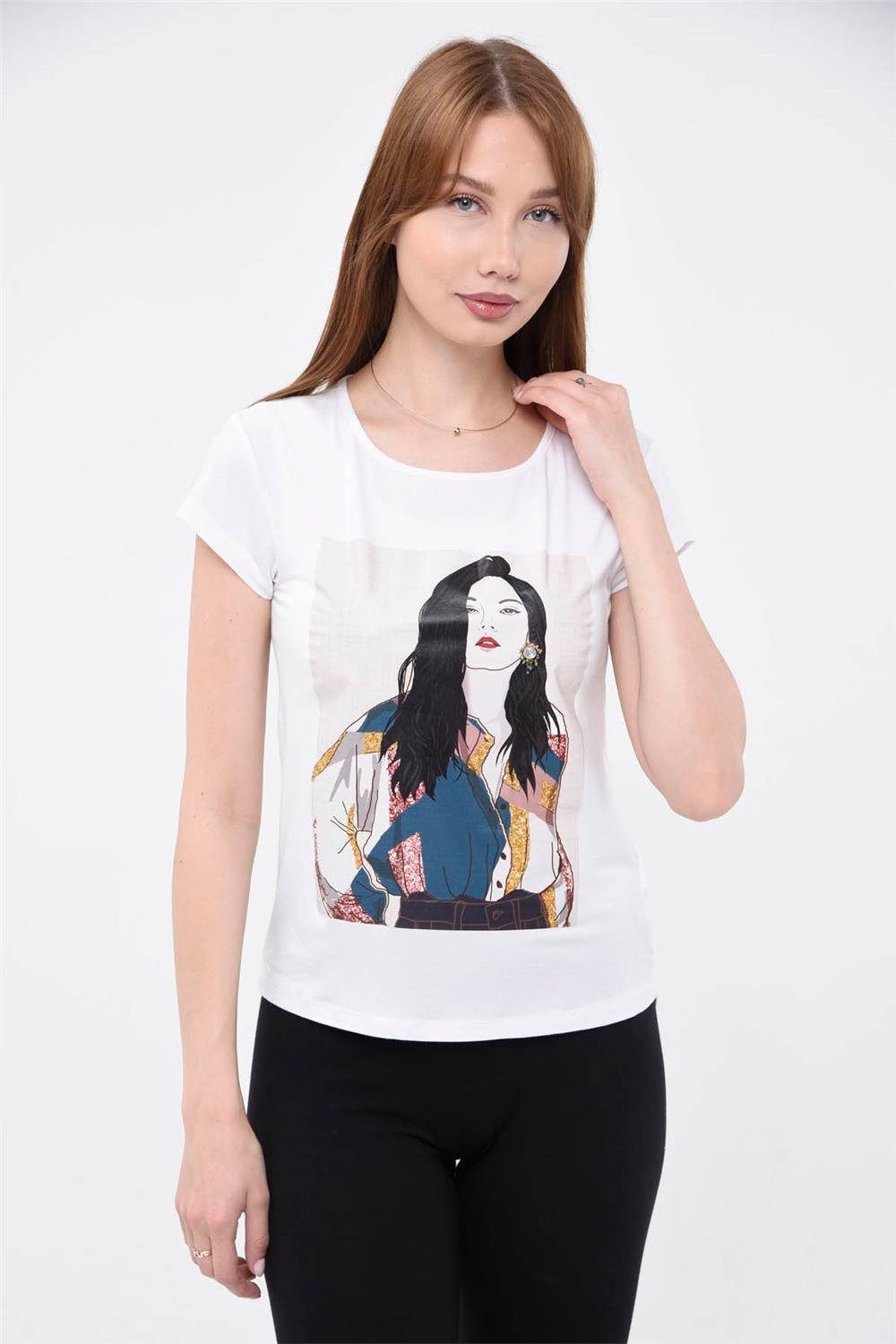Mädchen Druck T-Shirt
