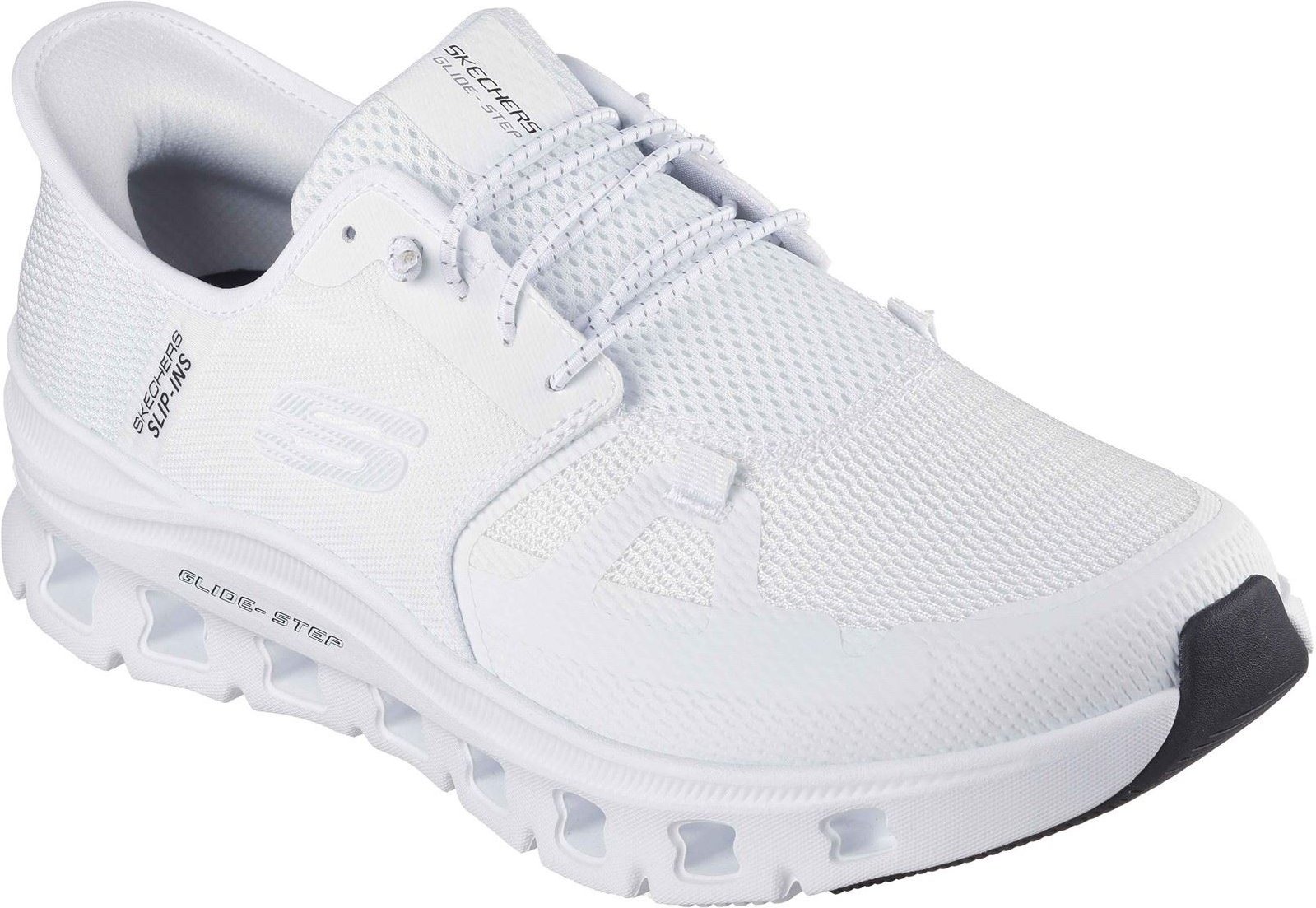 Skechers Glide-Step Pro Textil Herren Weiße Standard-Sneaker