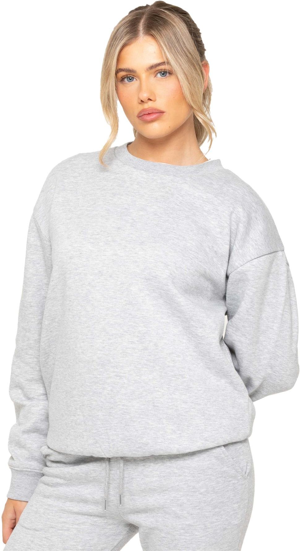 Enzo Womens Oversized Sweatshirt - Grau