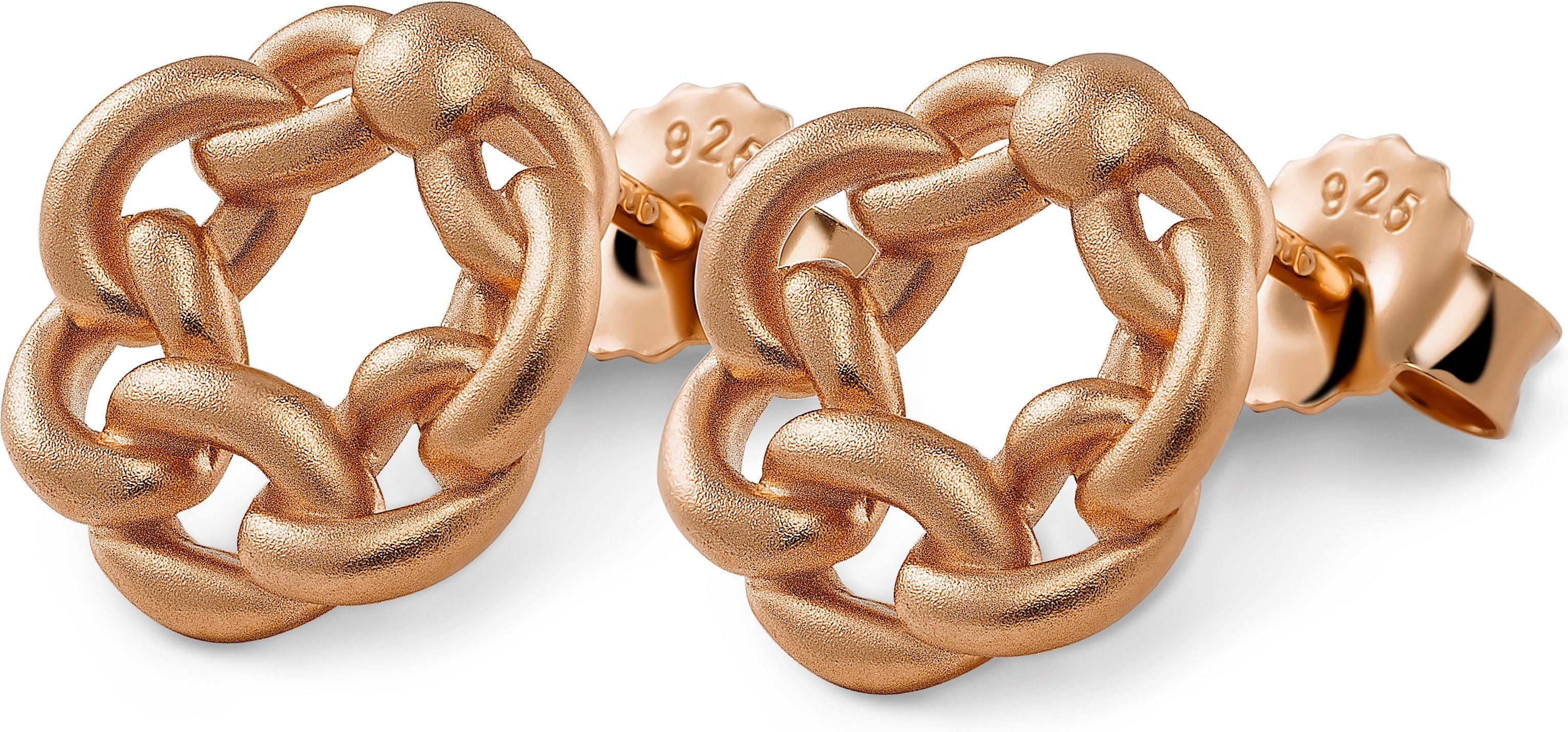 Orphelia 'Estelle' Damen 925er Sterling Silber Steckerohrringe - Rose ZO-7516/RG