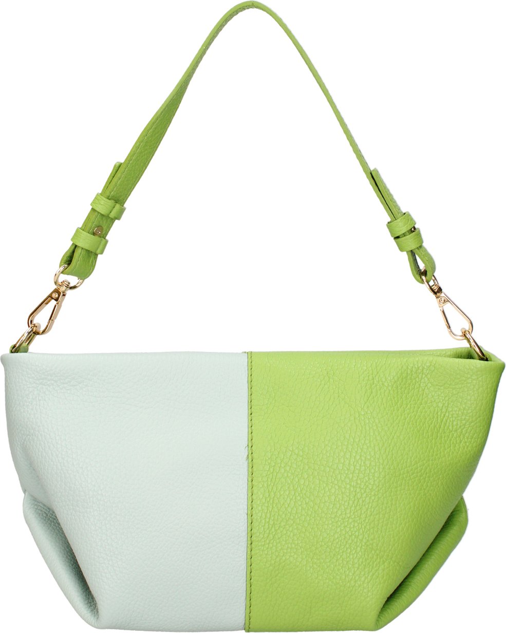 Roberta Rossi Schultertasche Frauen GREEN AND LIGHT BLUE