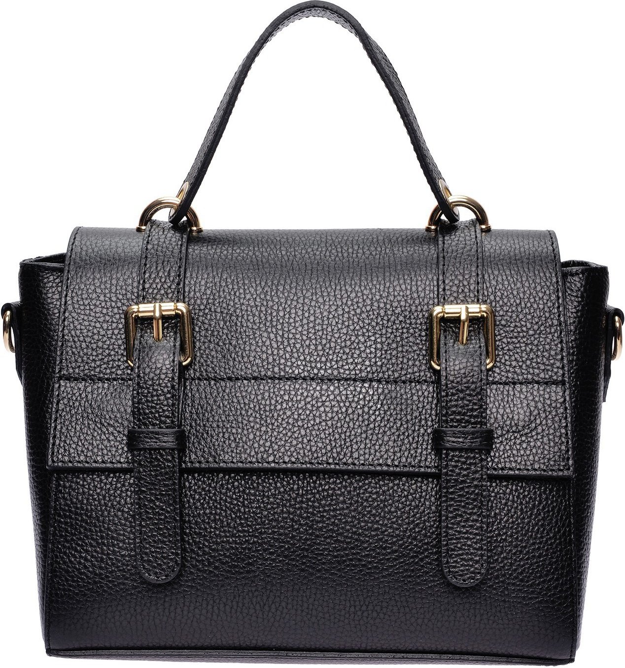 Anna Luchini Schwarz Rindsledertasche