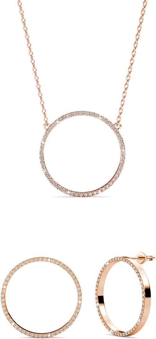 Olina Sets - Roségold und Kristall