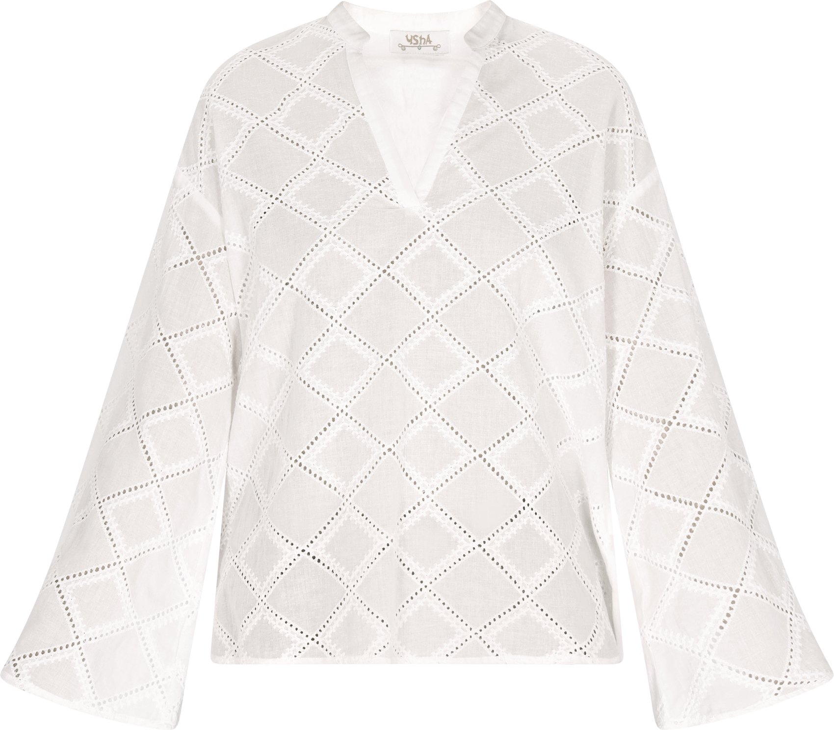 usha Bluse Damen weiss