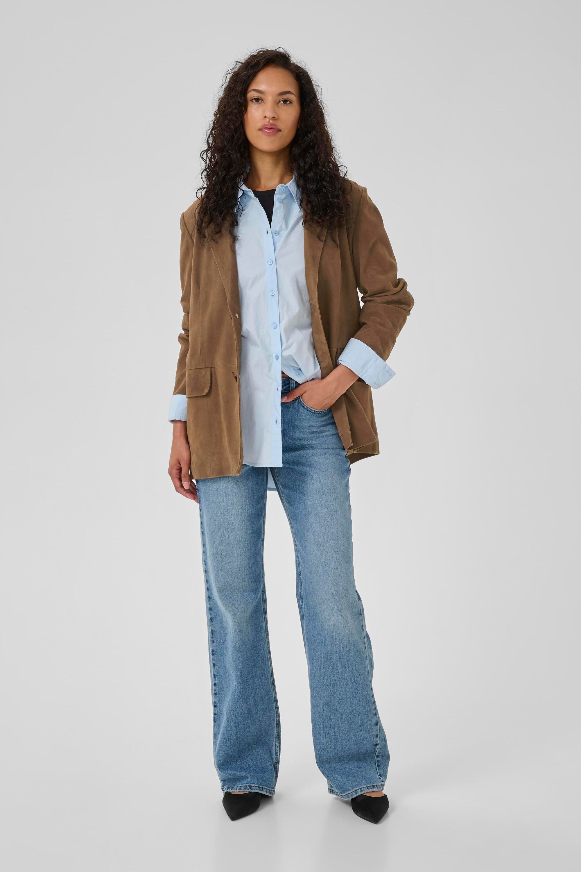 Lederjacke TaraMW Lederjacke Box fit brown