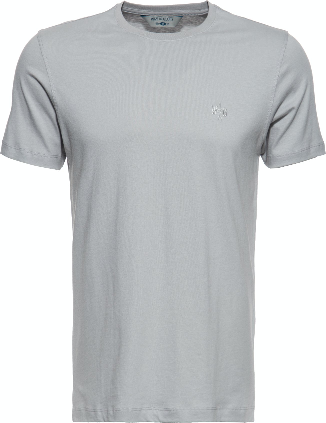 Way of Glory Herren WAY OF GLORY Herren Premium Basic T-Shirt mit klassischem Rundhals grau