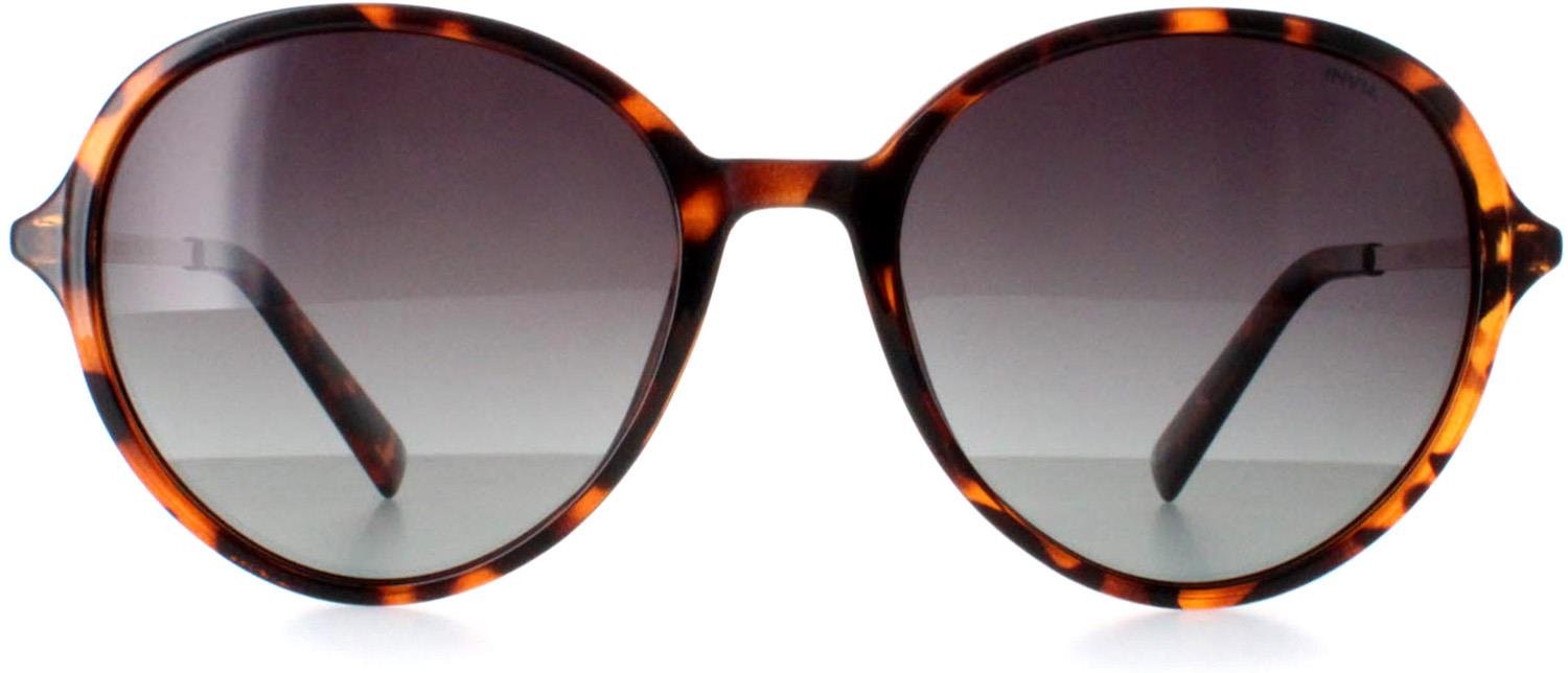 Thumbnail - INVU Round Womens Demi Tortoise Braun Gold Grau Polarisiert B2135