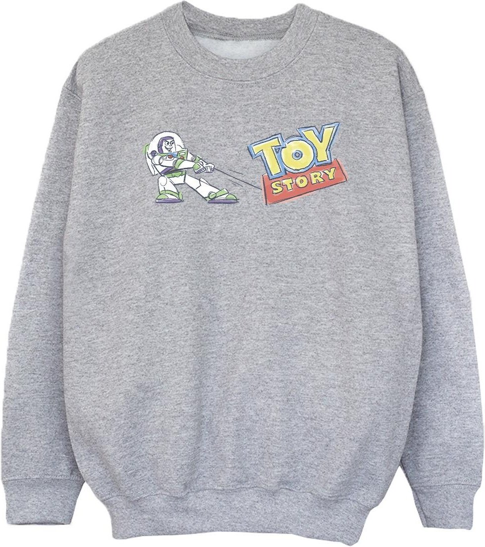 Disney - "Toy Story Buzz Pulling Logo" Sweatshirt für Mädchen (Grau)