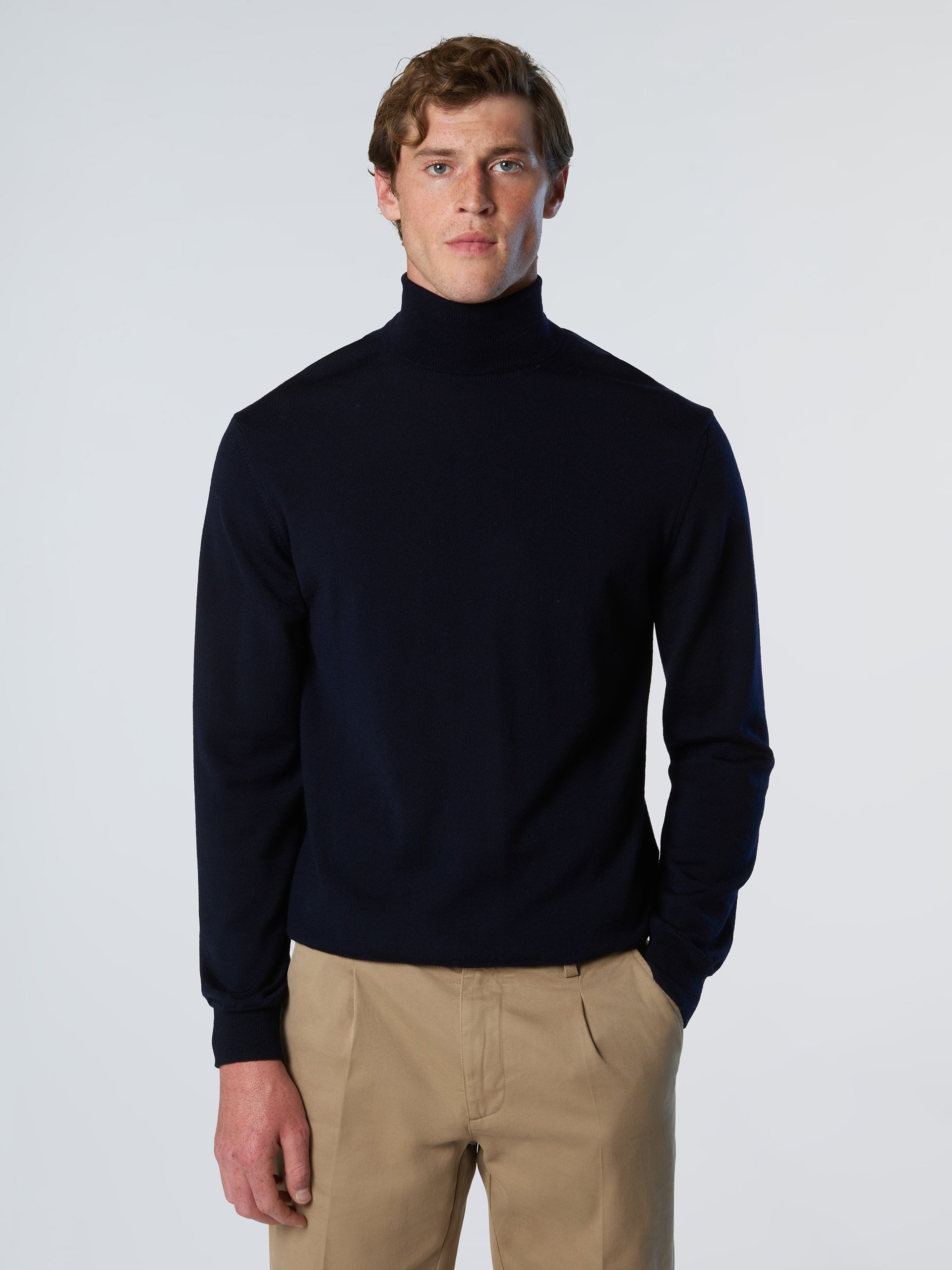 North Sails Pullover Rollkragenpullover aus Merinowolle