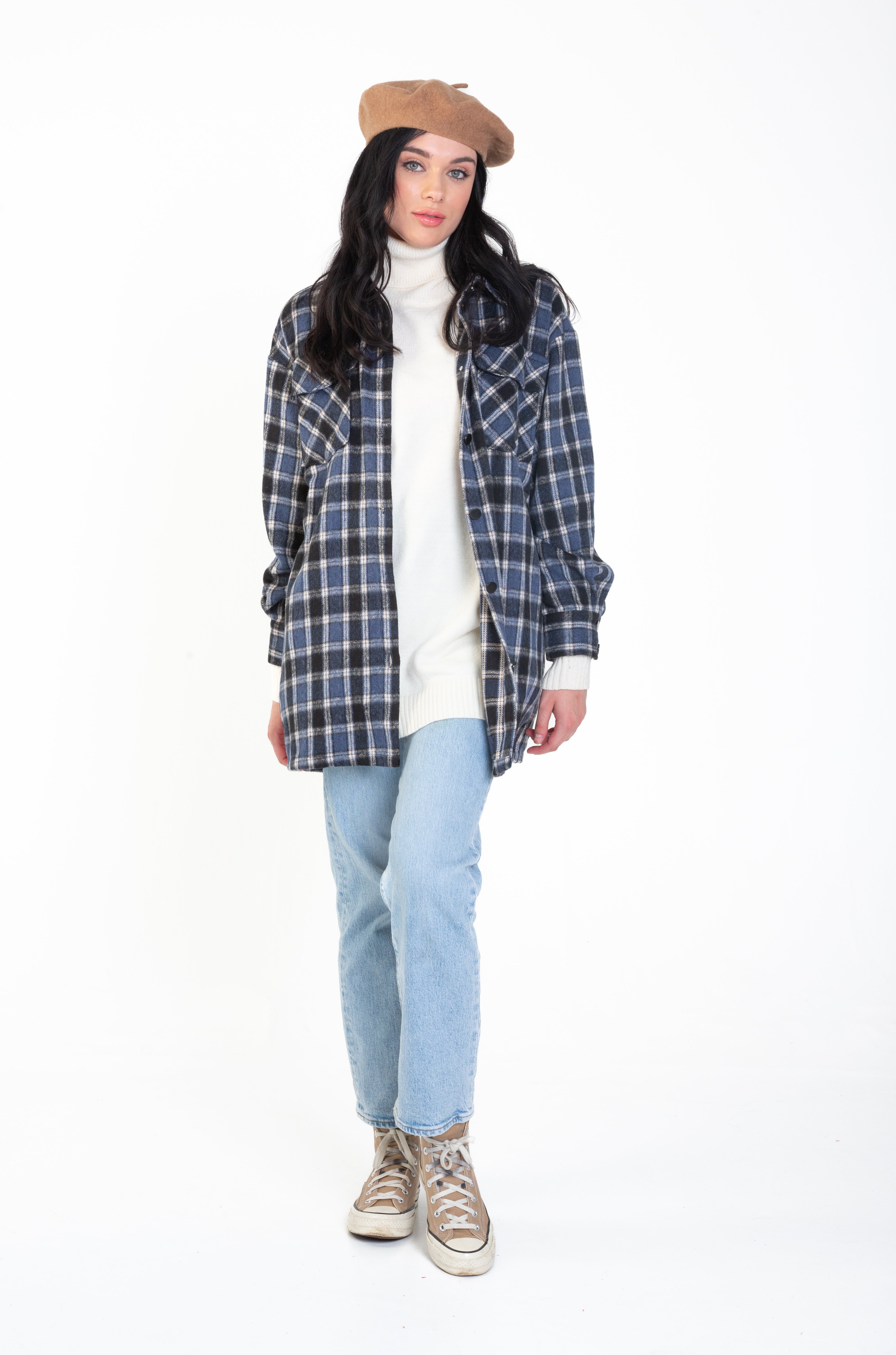 Thumbnail - Übergroßes Karo-Sakko