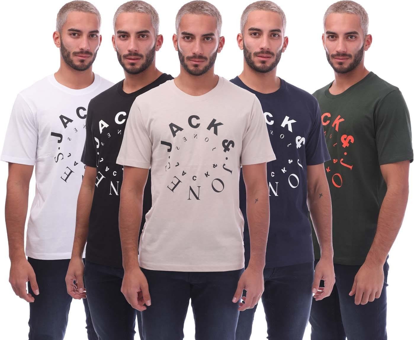 Jack And Jones - "Warrior S" T-Shirt für Herren(5er-Pack) (Bunt)