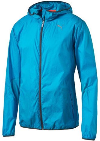 Puma Herren mit Kapuze mit leichter Windrunner Packbare blaue Jacke 513787 03 A22d