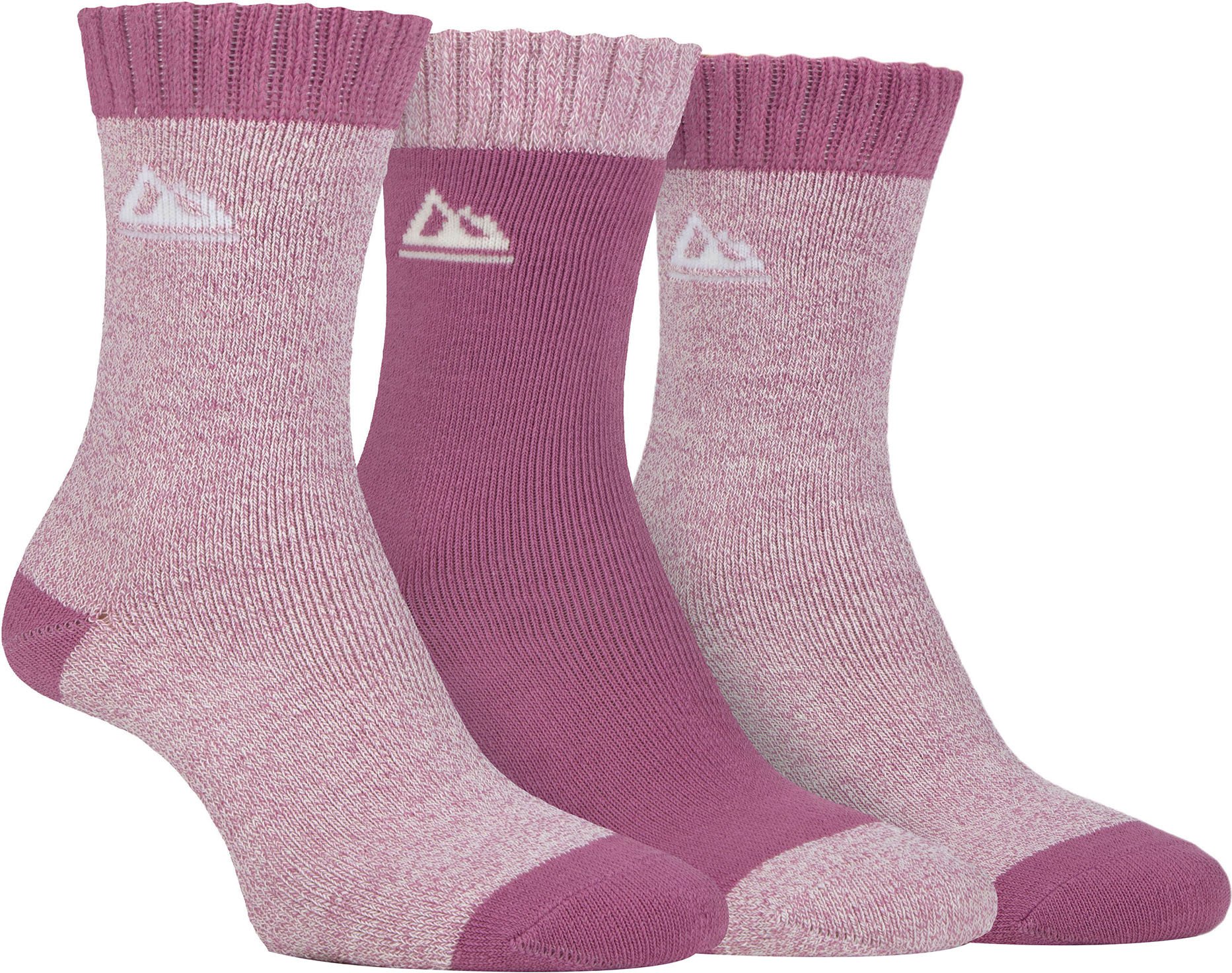 Thumbnail - Storm Bloc - 3er-Pack Womens Performance Polyester Boot Socks | Outdoor Walking Wandern Trekking Socken - Pink/cream