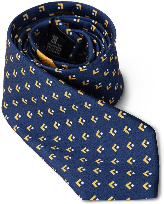 Geometrisches Muster Seidenkrawatte