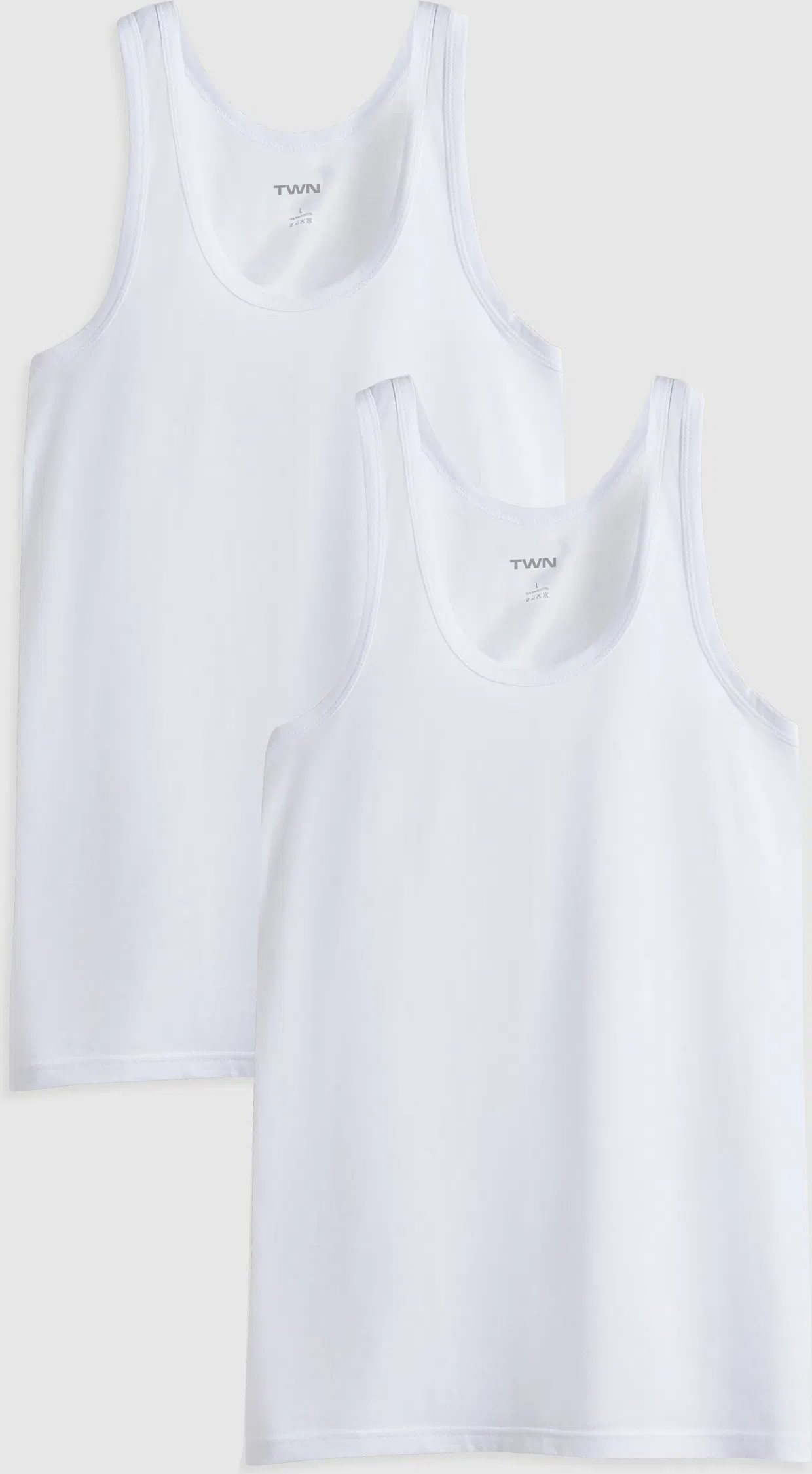 Twn Standard Fit Atmungsaktives Schweißabsorbierendes Zweierpack Unterhemd