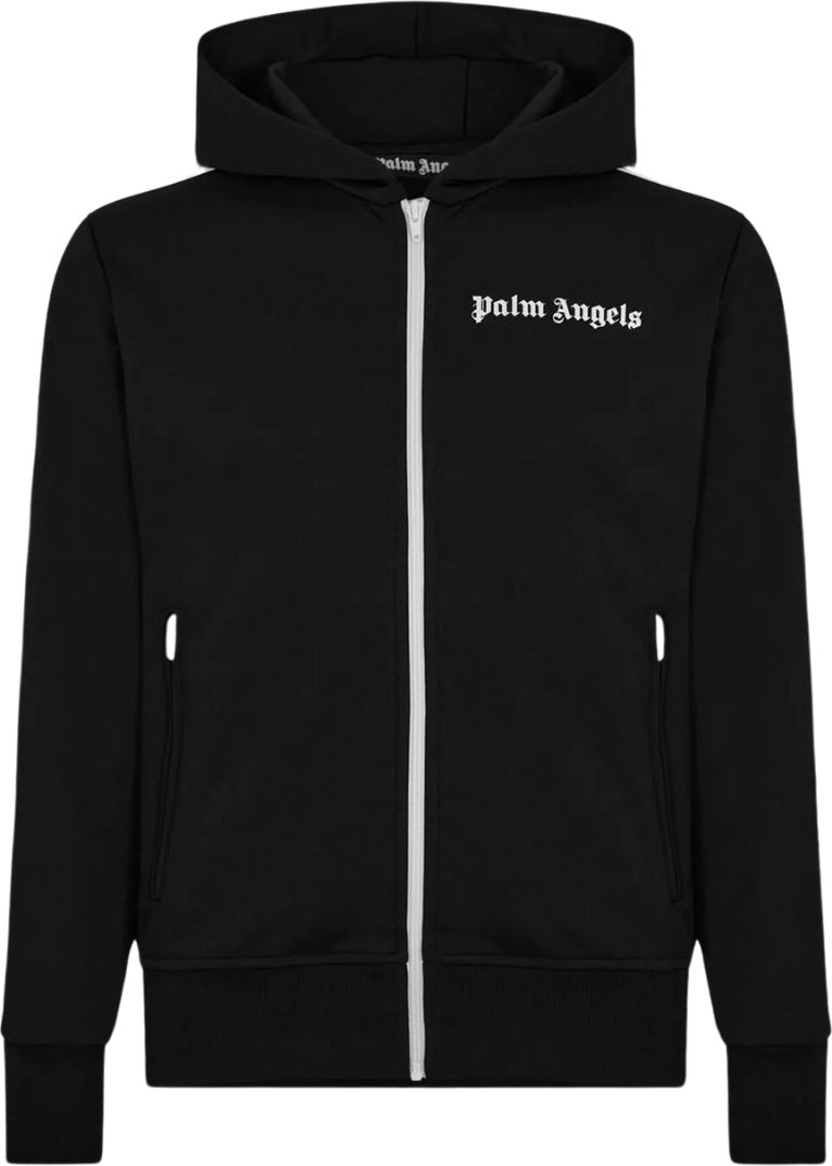 Palm Angels Classic Track schwarze Kapuzenjacke