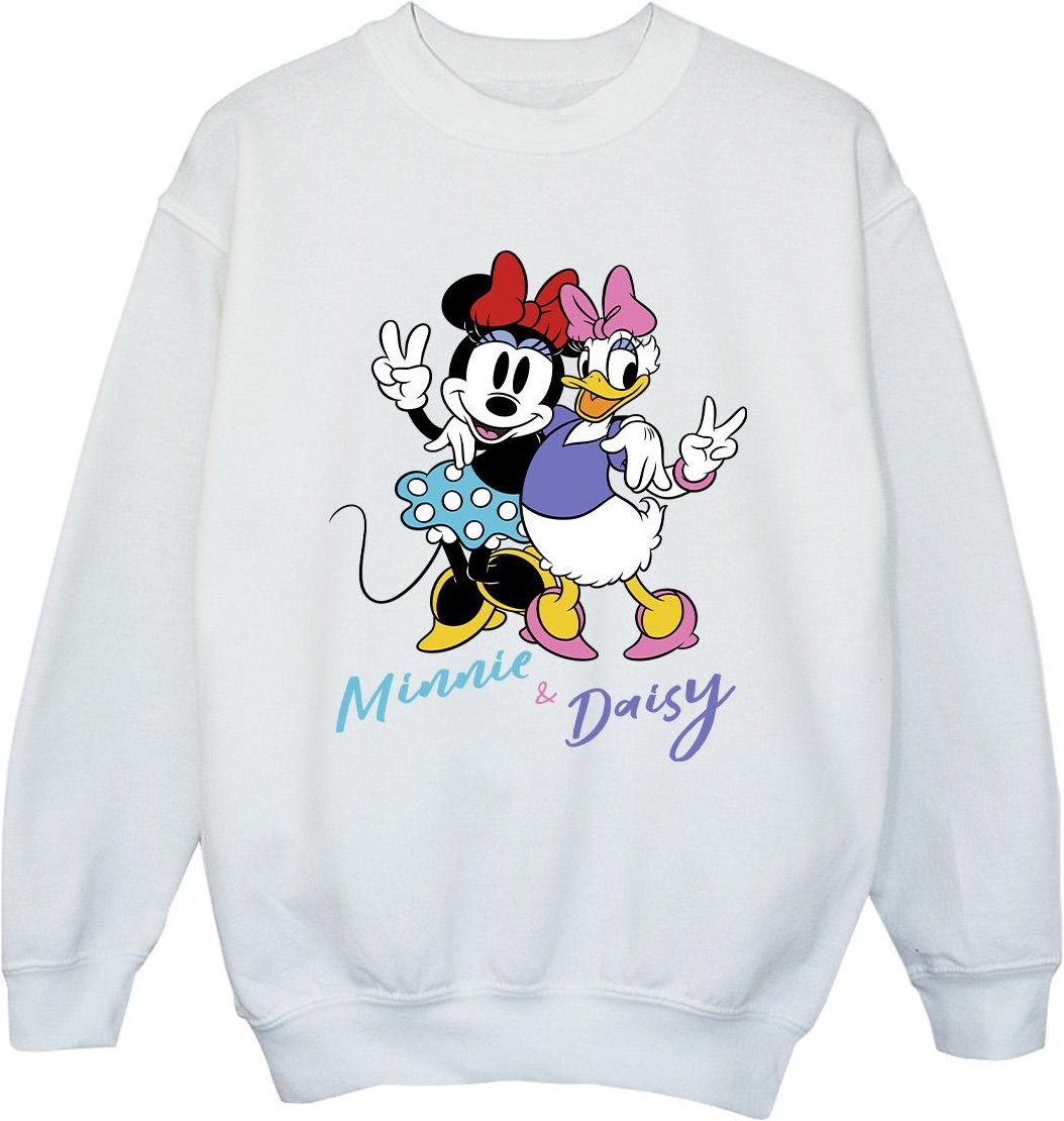 Disney - "Minnie Mouse And Daisy" Sweatshirt für Mädchen (Weiß)