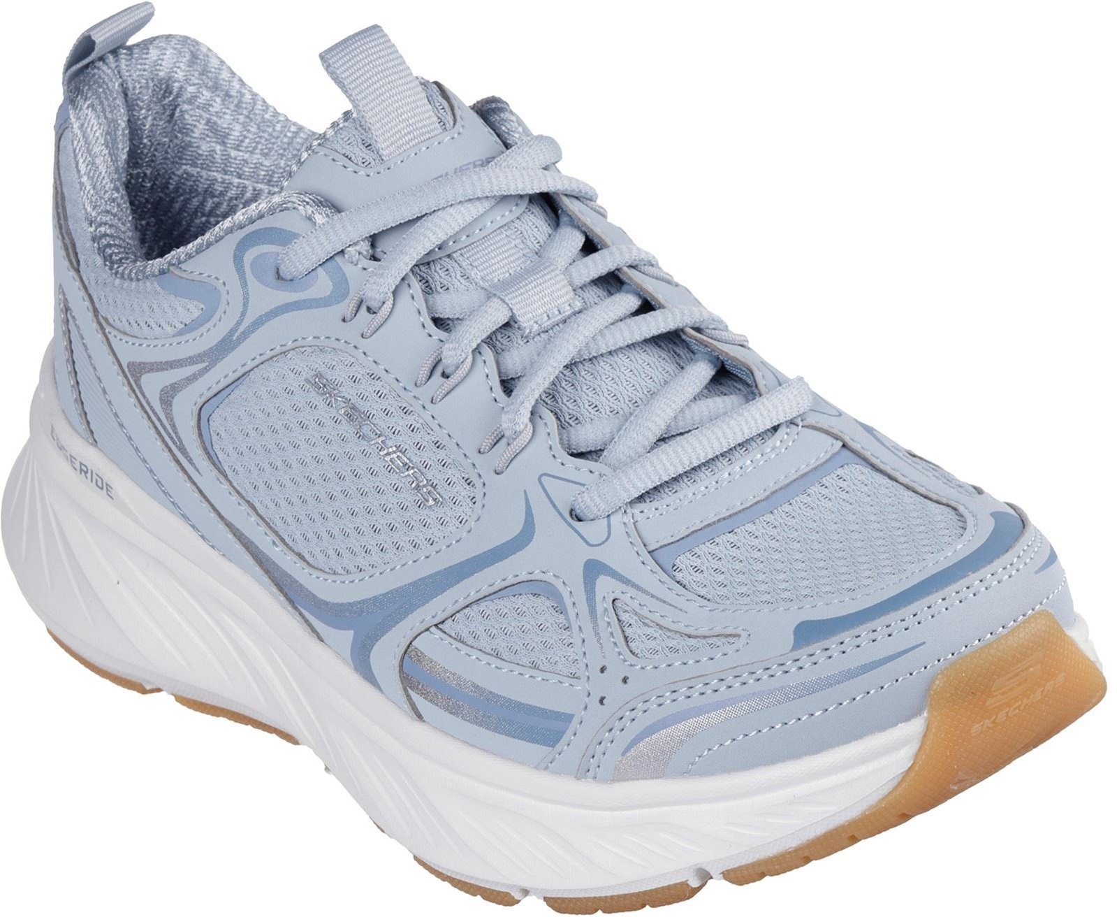 Thumbnail - Skechers Edgeride Silver Eclipse synthetische Damen blaue Sneakers