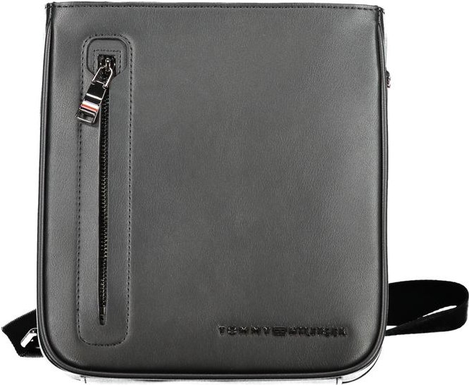 Tommy Hilfiger Schwarze Polyurethan Herren Schultertasche