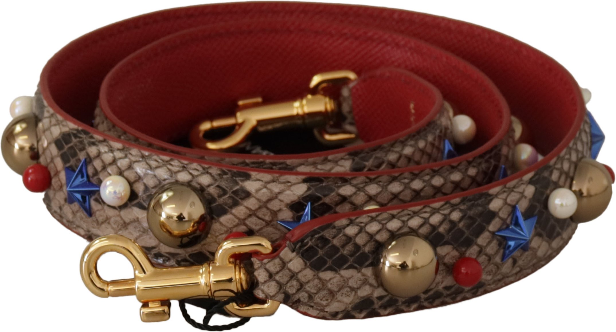 Thumbnail - Dolce & Gabbana Eleganter Pythonleder Schulterriemen für Damen