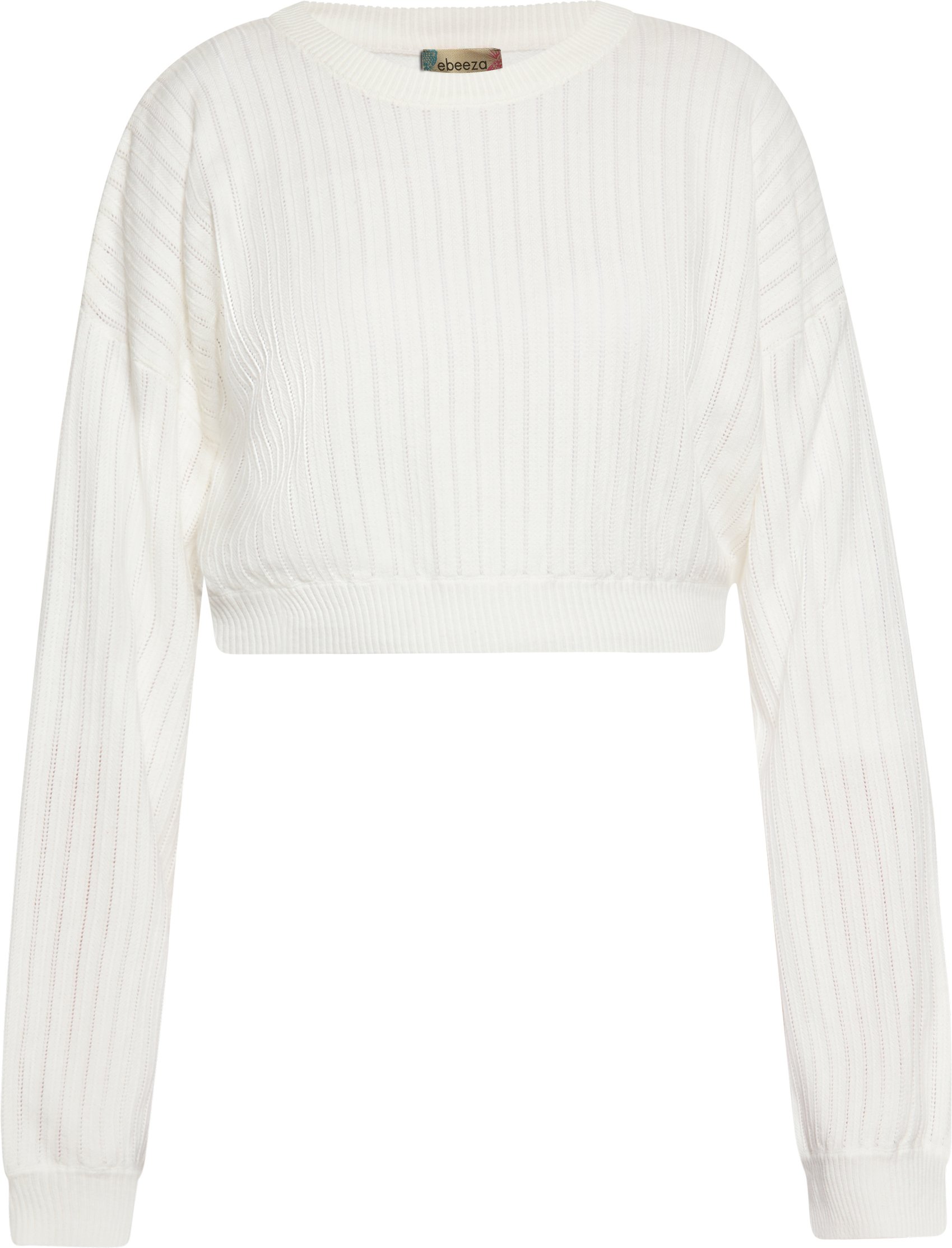 Thumbnail - Mymo Pullover Frauen Wollweiß