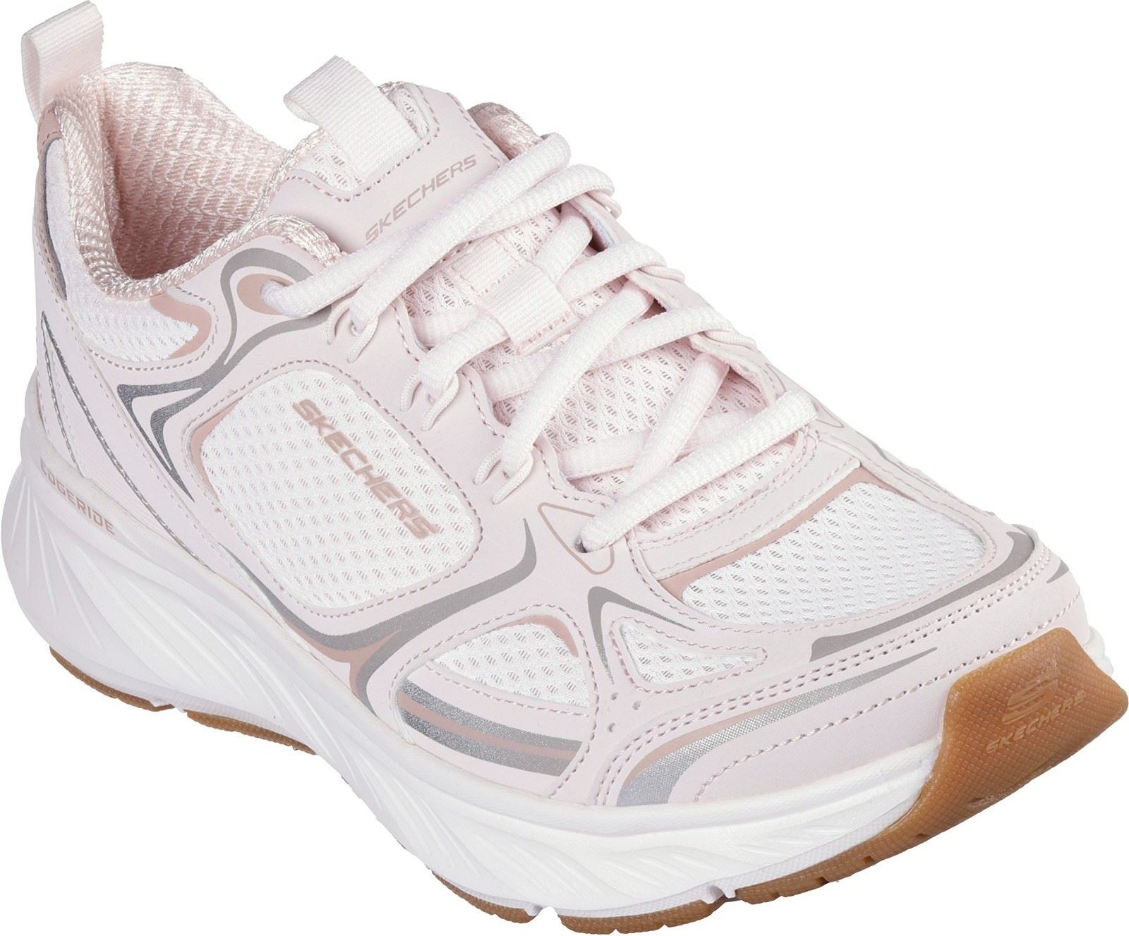 Thumbnail - Skechers Edgeride Silver Eclipse synthetische Damensneaker in Rosa