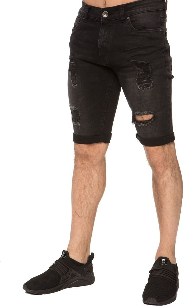 Herren Ripped Skinny Shorts