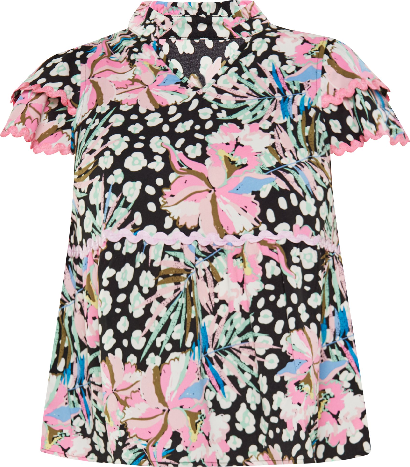 usha Bluse Frauen rosa mehrfarbig