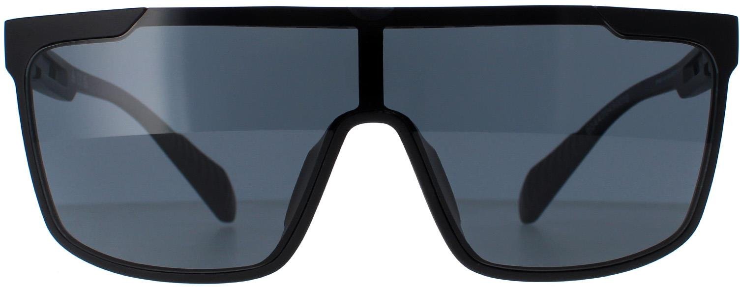 Adidas Shield Mens Matte Schwarz Rauch Polarisiert SP0020