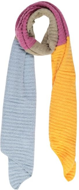 Farbblock Rippstrickschal
