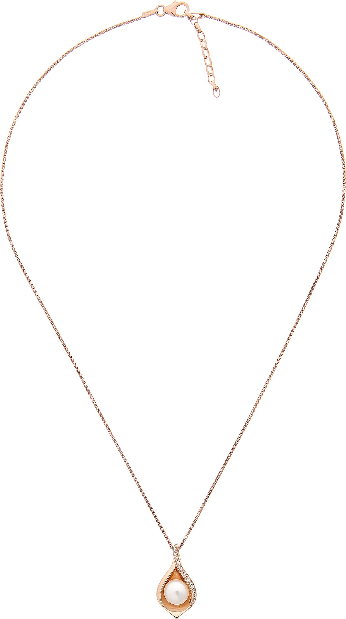 Orphelia 'Sophia' Damen-Kette mit Anhänger aus 925er Sterlingsilber, Rosé, ZH-7234/RG